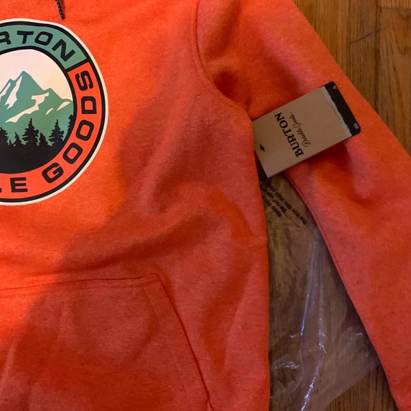 Burton Oak Pullover Hoodie, Men's Burton Hoodie, Hoodie with Thumbholes, Burton - Picture 4 of 7